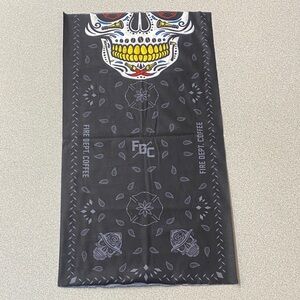 Black Skull Neck Gaiter/Neck Bandana